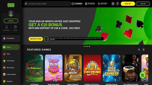 888sport Danmark casino screenshot